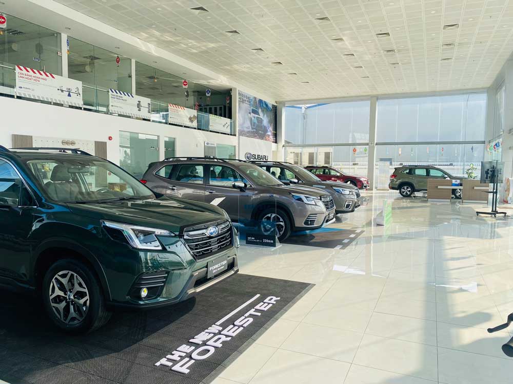 showroom trung bay san pham tại subaru quan 2